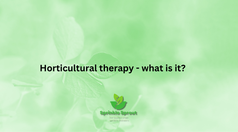 horticultural therapy for wellbeing